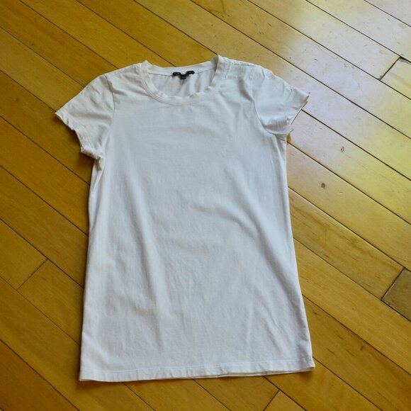 Theory White Tee Size S Fits XS - Picture 1 of 6